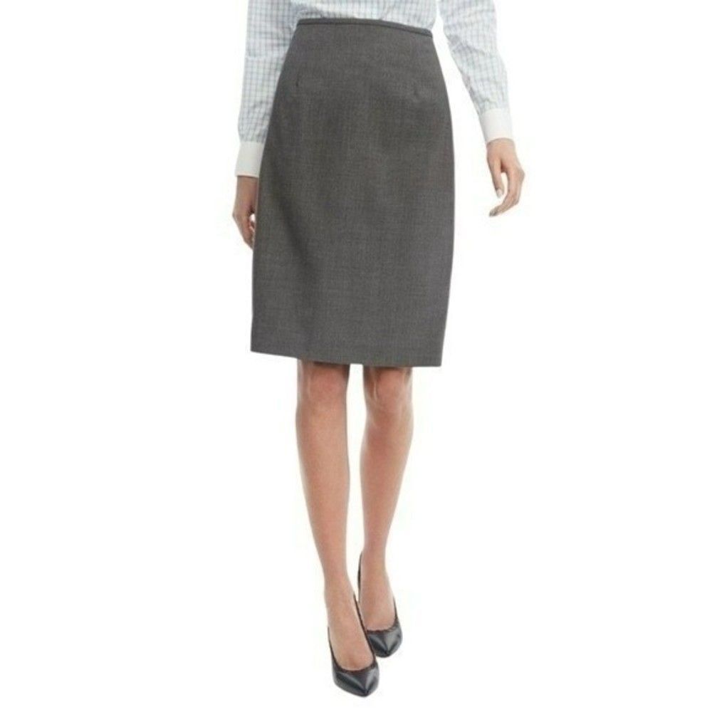 Cache Women's Gray Pencil Skirt